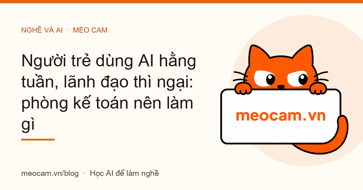 Người trẻ dùng AI hằng tuần, lãnh đạo thì ngại: phòng kế toán nên làm gì